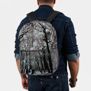 Sac À Dos Imprimé Arbres, dans la neige