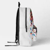 Sac À Dos Imprimé Arc-en-ciel avec nom (Gauche)