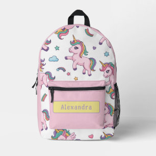 Sac À Dos Imprimé Arc-en-ciel Licorne Mignonne