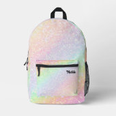 Sac À Dos Imprimé Arc-en-ciel pastel abstrait (Recto)