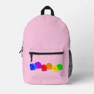 Sac À Dos Imprimé Arc-en-ciel Rose Pastel rose chic