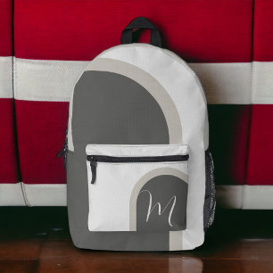 Sac À Dos Imprimé Arche moderne simple avec Monogramme initial