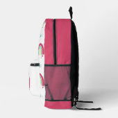 Sac À Dos Imprimé Arcs en ciel et étoiles rose (Droite)