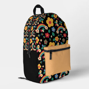 Sac À Dos Imprimé Arcs-en-ciel et florales