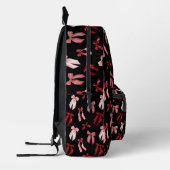Sac À Dos Imprimé Arcs rouges sur arrière - plan noir (Gauche)