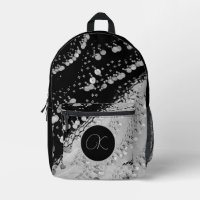 Argent Noir Faux Pièce Gypsy Écarf Monogramme