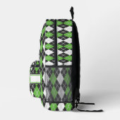 Sac À Dos Imprimé Argyle Rétro (Droite)