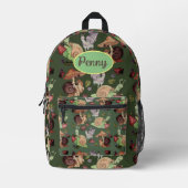 Sac À Dos Imprimé Arrêtez et sentez le Motif de l'escargot des frais (Recto)