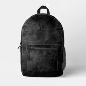 Sac À Dos Imprimé Arrière - plan en cuir noir (Recto)
