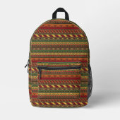 Sac À Dos Imprimé Arrière - plan ethnique (Recto)
