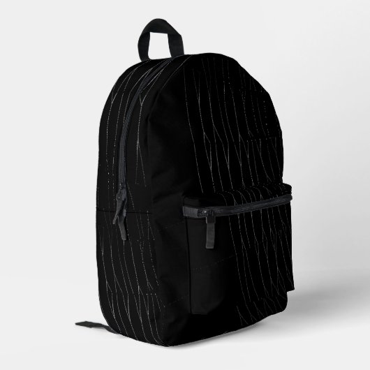 Sac À Dos Imprimé Arrière - plan noir Spiderweb blanc (Coin arrière gauche)