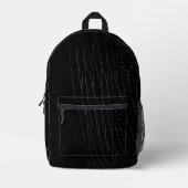Sac À Dos Imprimé Arrière - plan noir Spiderweb blanc (Recto)