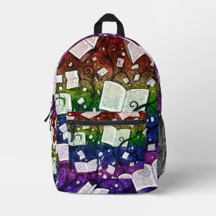 Sac À Dos Imprimé Arrière - plan Rainbow Books