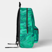 Sac À Dos Imprimé Art à tourbillon sarcelle/turquoise (Gauche)
