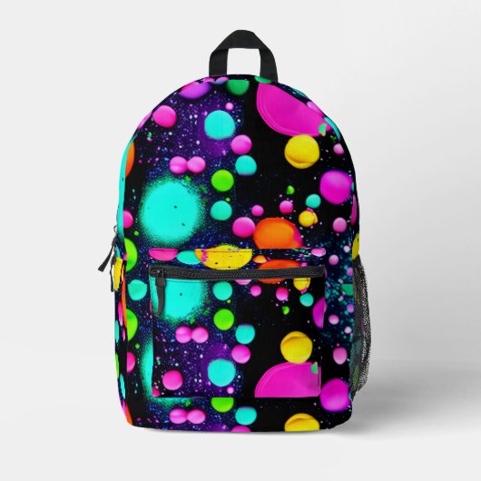 Sac À Dos Imprimé art abstrait brillant (Recto)