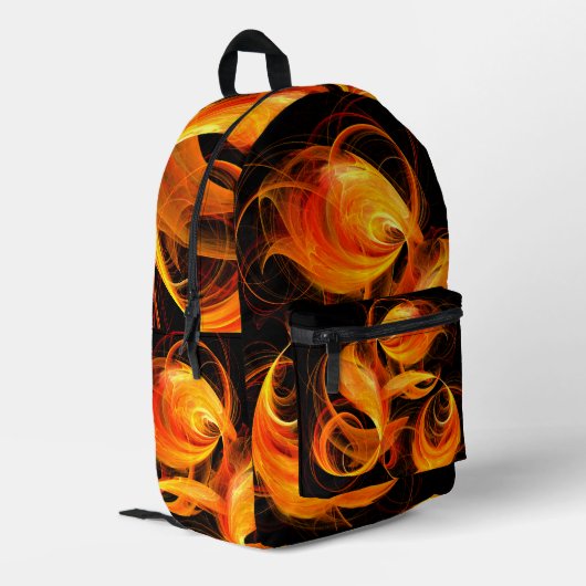 Sac À Dos Imprimé Art Abstrait Fireball (Coin arrière gauche)