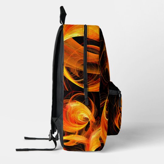 Sac À Dos Imprimé Art Abstrait Fireball (Gauche)