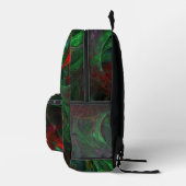 Sac À Dos Imprimé Art abstrait vert Genèse (Droite)