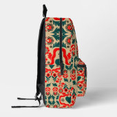 Sac À Dos Imprimé Art de fleurs abstrait boho (Gauche)