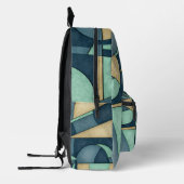Sac À Dos Imprimé Art Déco Bauhaus vert (Gauche)