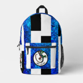 Sac À Dos Imprimé Art Gecko (Recto)