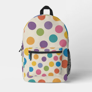 Sac À Dos Imprimé Art Hexagonal moderne Rainbow Color