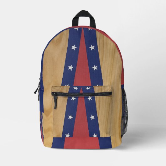 Sac À Dos Imprimé Art inspiré par l'Amérique | Drapeaux, Jerseys & 4 (Recto)