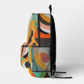 Sac À Dos Imprimé Art moderne du milieu du siècle, nom ou monogramme (Droite)