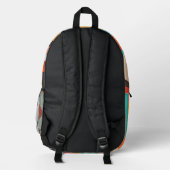 Sac À Dos Imprimé Art moderne du milieu du siècle, nom ou monogramme (Verso)