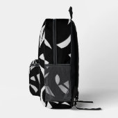 Sac À Dos Imprimé Art Moderne Incroyable Gris / Noir (Droite)