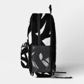 Sac À Dos Imprimé Art moderne magnifique noir et blanc (Droite)