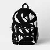 Sac À Dos Imprimé Art moderne magnifique noir et blanc (Recto)