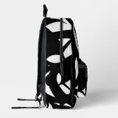 Sac À Dos Imprimé Art moderne magnifique noir et blanc (Gauche)