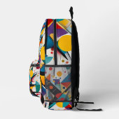 Sac À Dos Imprimé Art moderne Nom personnalisé Motif Abstrait (Droite)