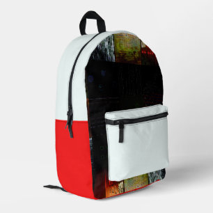Sac À Dos Imprimé Art numérique de distorsion abstraite de coup d'œi