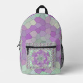 Sac À Dos Imprimé Art Pixelisé Musaïque Neuvau (Recto)