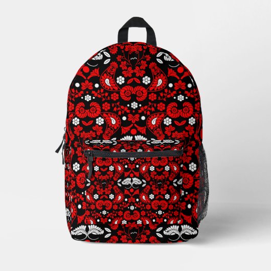 Sac À Dos Imprimé Artisanat folklorique slovaque (Recto)