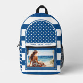 Sac À Dos Imprimé Artistic Rétro Nautique (Recto)