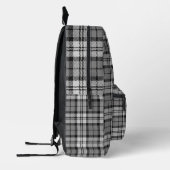 Sac À Dos Imprimé Ash Grey Blackwatch Campbell Tartan Plaid (Gauche)