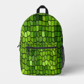 Sac À Dos Imprimé Aspect verre taillé vert (Recto)