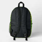 Sac À Dos Imprimé Aspect verre taillé vert (Verso)