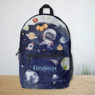 Sac À Dos Imprimé Astronaut personnalisées Planet Galaxy Boys