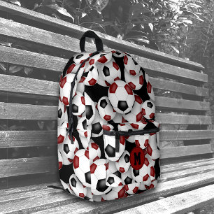 Sac À Dos Imprimé Athlètes maroon noir monogrammed