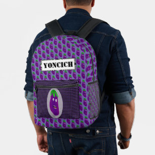 Sac À Dos Imprimé Aubergine surprise par Kenneth Yoncich