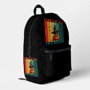SAC À DOS IMPRIMÉ AVANT TOUT JE SUIS UN CITROUILLE AMUSANT ET RAVISS