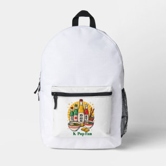 Sac à dos imprimé avec motif de poitrine de la cul