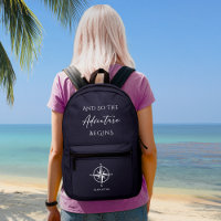 Aventure commence Dark Blue Voyage personnalisé