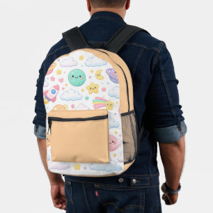 Sac À Dos Imprimé Aventure spatiale pastel rêveuse