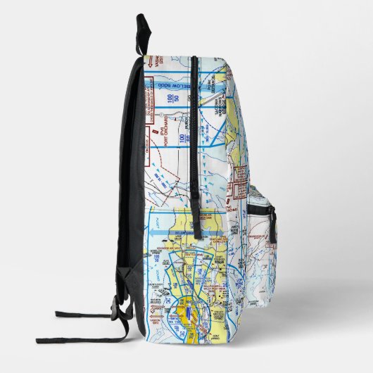 Sac À Dos Imprimé Aviation Chart (Gauche)