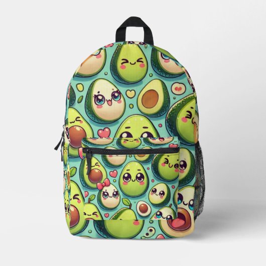 Sac À Dos Imprimé Avocats Adorables (Recto)